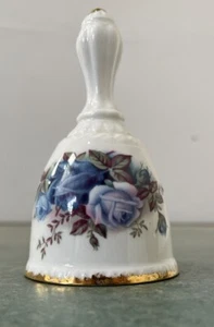 Royal Albert Moonlight Rose Bell Blue Rose Bell Bone China England - Picture 1 of 6