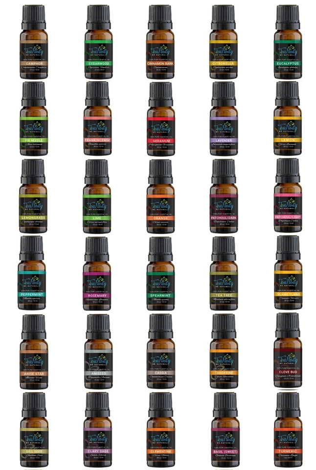 OLI ESSENZIALI TRUPURITY 10ML 100% PURO GRADO TERAPEUTICO ETICHETTA NERA ASSORTITA - Immagine 1 di 1