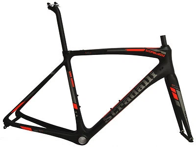 51 S STRADALLI SAN REMO CARBON FIBER ROAD BIKE FRAMESET FRAME RED GREY BB30 - Image 1 of 4