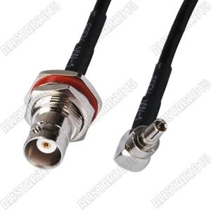 Cable coleta BNC Jack hembra a CRC9 macho RG174 20 cm para módem huawei 3G E169 - Imagen 1 de 3