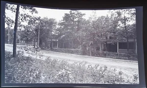 Fenced Houses on Dirt Road ~ Original Plastic Negative ~ Milford, DE Estate - Picture 1 of 3