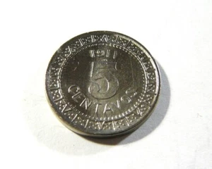 Mexico 1911 5 Centavos aUNC - Picture 1 of 2