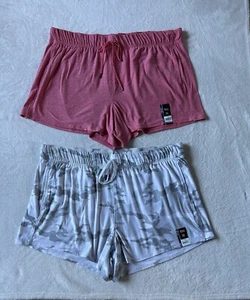 Athletic Works Womens Gray & Peach Performance Pockets Gym Shorts 2 Pack XXXL 22 - Picture 1 of 24