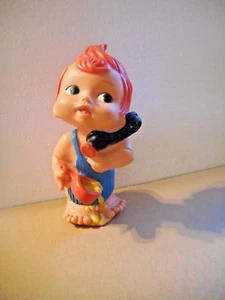 1966 Ideal Toy Corp. Portugal Busy Baby Gummi Puppe Spielzeug - Bild 1 von 6