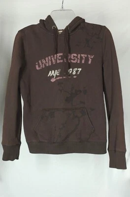 Mossimo Women's Size Medium Pullover Hoodie Sweatshirt Brown University NYC 1987 - Image 1 of 3