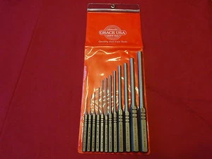 GRACE USA RS-12 STEEL 12 PC GUN SMITH ROLL PIN PUNCH SET !! MACHINIST !!GUNSMITH - Picture 1 of 6