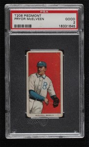 1909-11 T206 Piedmont 350 Back Pryor McElveen PSA 2