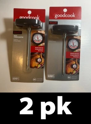 2pk Goodcook Touch Meat Thermometer, Leave-In Analog Display - Image 1 of 4