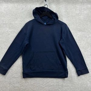 Old Navy Hoodie Kids Size XL 14-16 Blue Long Sleeve Pockets Fleece Pullover - Picture 1 of 10