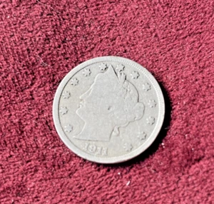 ~EARLY AMERICAN NICKEL~ 1911 Liberty Head V Nickel - Picture 1 of 2