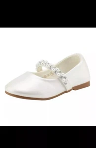 Dream Pairs Kids Girls Flat Shoes Rhinestones Wedding Princess shoes Dress Shoes - Picture 1 of 4