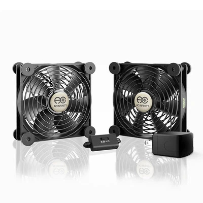 MULTIFAN S7-P, Quiet Dual 120mm AC-Powered Cooling Fan for Receiver DVR Cabinets - Image 1 of 4