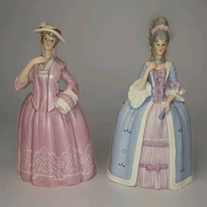 Lenox Great Fashions History Figurines 2 Porcelain Marie Victoria Retired - Picture 1 of 13
