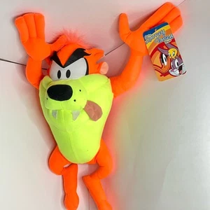 Looney Tunes Tasmanian Devil Orange Taz Stuffed Animal Toy Factory Tags 20” RARE - Picture 1 of 10