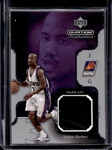 2002-03 Upper Deck Ovation Stephon Marbury Authentics Warm Ups Jersey #SM-W Suns - Picture 1 of 2