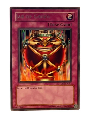 Jar of Greed DB1-EN242 Rare Mint Dark Beginning 1 YuGiOh - LP Excellent - Image 1 of 4