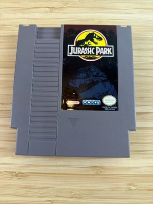 Jurassic Park NES Nintendo Video Game Authentic Clean Label See Photos  - Image 1 of 3