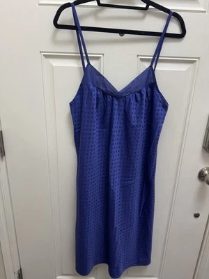 Cabernet By Sleep Sence Night Gown Short Purple Black Polka Dot Baby Doll Sz S - Imagem 1 de 4