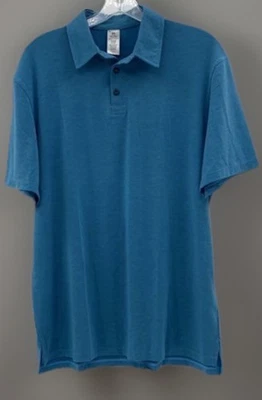 Men's Luxe Ivy Citizens Soft Polo Shirt Collegiate Tencel Blue Large MSRP $68 L3 - Image 1 of 4