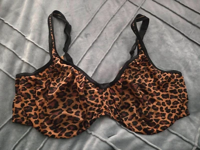 Cacique 40DDD sexy sheer seamless wire bra Lane Bryant ANIMAL - Image 1 of 4