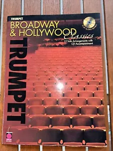 Broadway & Hollywood Songbook Trumpet w/ CD Accompaniment 12 Solo Arrangements - Picture 1 of 8
