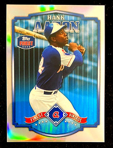 2014 Topps Finest Hank Aaron Vintage Tools REFRACTOR #FV-HA !!!  BRAVES  NICE