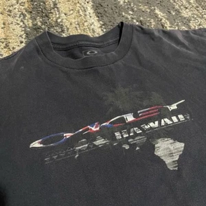Oakley Mens Hawaii Short Sleeve Tee Casual T-Shirt Black Size Large - Picture 1 of 7