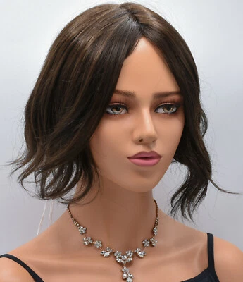 Peluca TARA de RENE OF PARIS, *¡LIQUIDACIÓN!* Chocolate oscuro, frente de encaje + pieza mono Foto 1 de 4