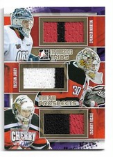 2013-14 ITG Heroes & Prospects Top Trios Gold Tristan Jarry & Fucale & Martin