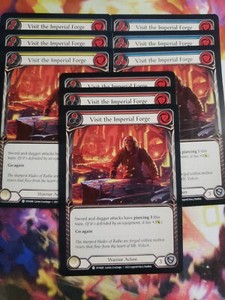 9 Card Playset Visit the Imperial Forge Red/Yellow/Blue Dynasty Flesh and Blood
