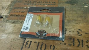 Harley Davidson Yellow Indicator Bulb Wedge Light Bulbs 12V .27A 75183-01 Shovel - Foto 1 di 2