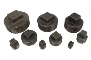 Accesorios de tubería de enchufe hueco de hierro maleable negro 6 mm - 50 mm (1/8"" - 2") - Imagen 1 de 10