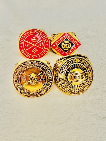 4 PCS Red Sox World Series Championship Ring Set, 🇺🇸 SHIP 1903/12/15/16 Cover