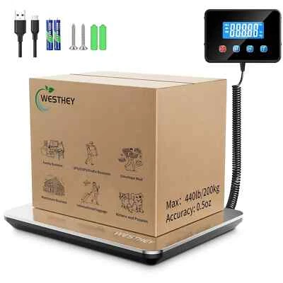 Shipping Scale 0.5oz-440lb High Accuracy Postal Digital Scale Large Display - Image 1 of 4
