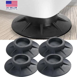 4Pcs Washing Machine Appliance Non Slip Anti Vibration Rubber Suction Cup Feet - Picture 1 of 7