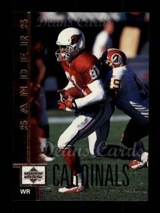 1997 Upper Deck #102 Frank Sanders Cardinals-FB Auburn 8 - NM/MT - Image 1 of 1