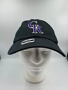 Colorado Rockies Hat MLB Fan Favorite Cap Men's Strapback Black Purple Retro - Picture 1 of 9