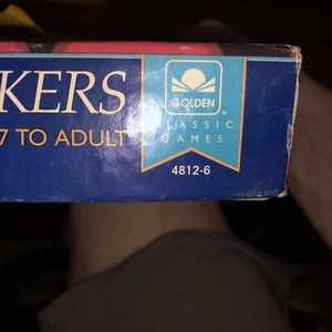 Golden Chess Checkers Classic Games Combination - Picture 1 of 2