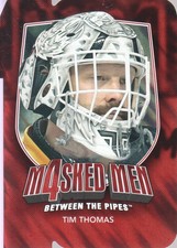 2011-12 Between The Pipes Masked Men IV Ruby Die Cuts #MM-44 Tim Thomas