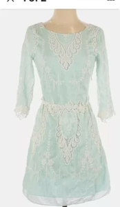 DOLCE VITA COTTON LACE XS SCOOP NECK JCREW 3/4 SLEEVE FREE PEOPLE STYLE - Picture 1 of 2