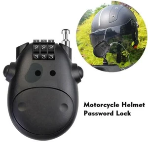 3 Digit Combination Lock Retractable Cable For Luggage Motorcycle Helmet Bike - Picture 1 of 13