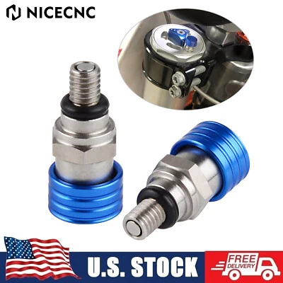 M5x0.8 Fork Air Bleeder Valves Bolts Screws For Yamaha YZ WR 250F 400F 426F 450F - Изображение 1 из 4