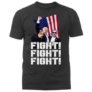 Donald Trump Rally Shooting Trump 2024 ¡Lucha! Camiseta política - Imagen 1 de 17