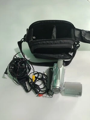 Canon ZR100 Mini DV Camcorder With Charger Case Cables  - Image 1 of 4