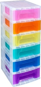 Really Useful Slimline storage Tower With 6 x 3.5 Litre Drawers - Picture 1 of 7