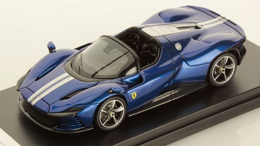 Ferrari Daytona Sp3 Open Roof Nuovo Blu Elettrico 1:43 Model LOOKSMART - Immagine 1 di 1