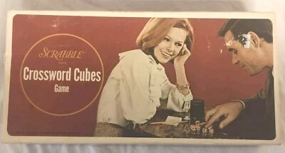 SCRABBLE Crossword Cubes Word Game 1976 Replacement Parts NO Scorecards Or Timer - Image 1 of 4