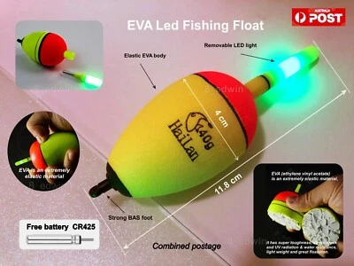 Glowing Bobber LED Light Electric Fishing Float Squid Snapper Mulloway Kingfish - image 1 of 4