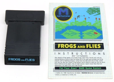 Frogs and Flies (Atari 2600, 1982) By M Network (Cartridge & Manual) NTSC - Image 1 of 4