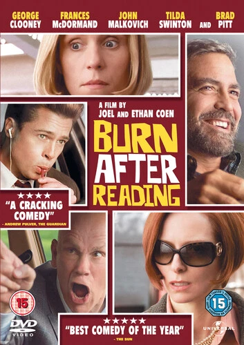Burn After Reading DVD (2009) George Clooney, Coen (DIR) cert 15 Amazing Value - Image 1 of 2